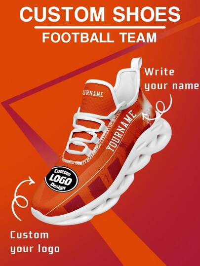 Zapatillas de deporte con diseño de fútbol de Nueva York para mujer, con logotipo, nombre y personalización, livianas, cómodas, con suela blanda, para gimnasio, entrenamiento, tenis, respirables. Regalo único para mamá, papá, ella, él, novia, novio, esposa, esposo, amigo