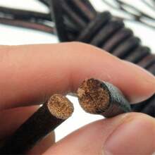 2 米/包 多种尺寸 黑色圆形真牛皮首饰绳 扁绳 手链制作 1.5/2/3/4/5/6/8/10/12mm 珠宝配件及部件 珠宝制作线及绳 皮革首饰 DIY 材料配件 - 黑色牛皮繩 - 查看 2