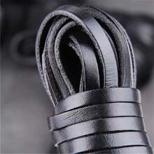 2 米/包 多种尺寸 黑色圆形真牛皮首饰绳 扁绳 手链制作 1.5/2/3/4/5/6/8/10/12mm 珠宝配件及部件 珠宝制作线及绳 皮革首饰 DIY 材料配件 - 黑色牛皮繩 - 查看 5