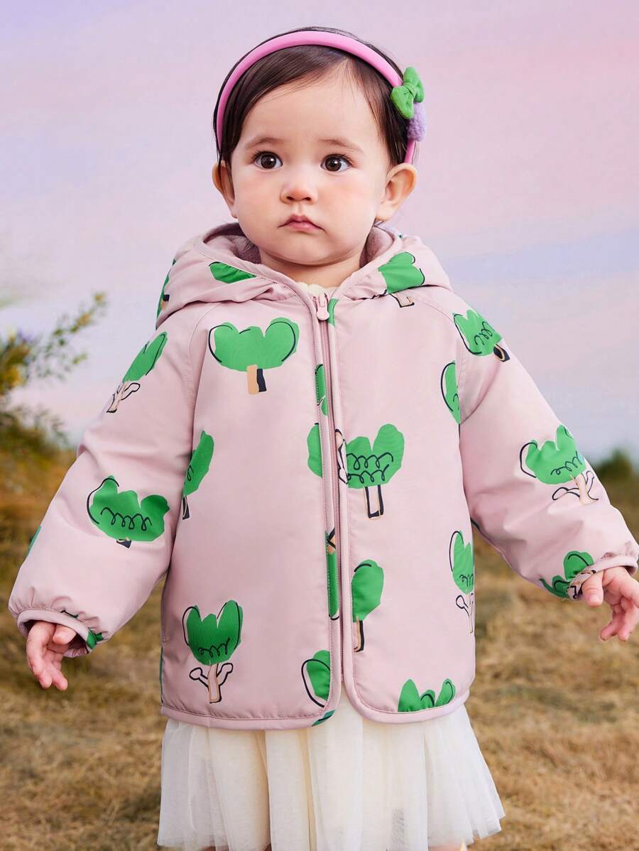 mini bala 小女孩防水防油冬季外套厚款保暖内衬婴儿夹克