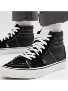 Tribute Style High Top Sneakers New Feet Comfortable Unisex Booties - Đen và trắng - Xem 9