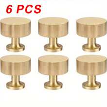 DONQE 2/4/6个装实心橱柜拉手 拉手橱柜抽屉 梳妆台 金色拉手 现代拉手 轻奢柜门 现代简约 - 彩色 - 查看 12