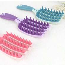 1 chiếc lược chải tóc massage da đầu, 1 bộ lược gội đầu có lông silicon mềm, phù hợp với lược chăm sóc da đầu ướt/khô, lược chải tóc massage da đầu cho nam và nữ, lược chải tóc - Nhiều màu - Xem 3