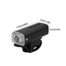 USB Rechargeable Front Light, Outdoor Cycling Lamp For Mountain Bike