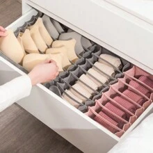 新款可洗可折叠内衣收纳盒胸罩袜子分类盒宿舍文胸裤子收纳工具 - 彩色 - 查看 3