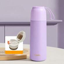 1个简约大气保温水杯大容量水杯304不锈钢茶杯便捷车载杯旅行多功能咖啡杯方便便携送亲戚朋友礼物。 - 彩色 - 查看 7