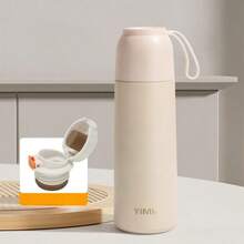 1个简约大气保温水杯大容量水杯304不锈钢茶杯便捷车载杯旅行多功能咖啡杯方便便携送亲戚朋友礼物。 - 彩色 - 查看 4