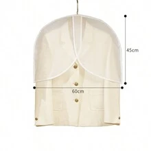 6 Gói/12 Gói Vỏ Bọc Quần Áo Bằng PEVA, Túi Bảo Vệ Bụi Trong Suốt Có Khóa Lật, Vỏ Bọc Chống Bụi Cho Áo Khoác Vest Treo Tủ Quần Áo - Nhiều màu - Xem 2