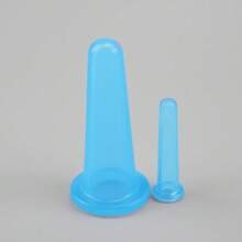 2 piezas de dispositivo de ventosas de silicona para el cuidado facial y de los ojos, elevación de la piel, masaje de mantenimiento. Material de confianza. Diseño compacto, fácil de transportar