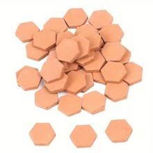 100pcs/50pcs 1/16 Scale Small Hexagonal Brick Model - Handmade And Clay Fired - Perfect Proportion For Realistic Brick Dollhouse - Christmas Gift, Birthday Gift - Multicolor - View 14