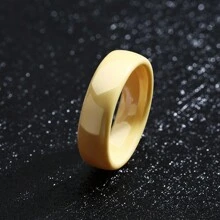 1 Pc 6mm Width Black White Ceramic Rings For Women Men Wedding Band Couple Ring For Her - Ceramics - View 27