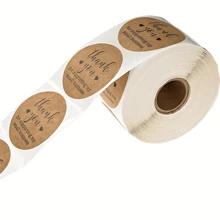 1/2 Rolls (1000 Stickers), Thank You For Supporting My Small Business Sticker Sealing Label Commercial Stationery Sticker Store Shopping, Box Sealing Sticker,