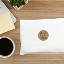 1/2 Rolls (1000 Stickers), Thank You For Supporting My Small Business Sticker Sealing Label Commercial Stationery Sticker Store Shopping, Box Sealing Sticker,