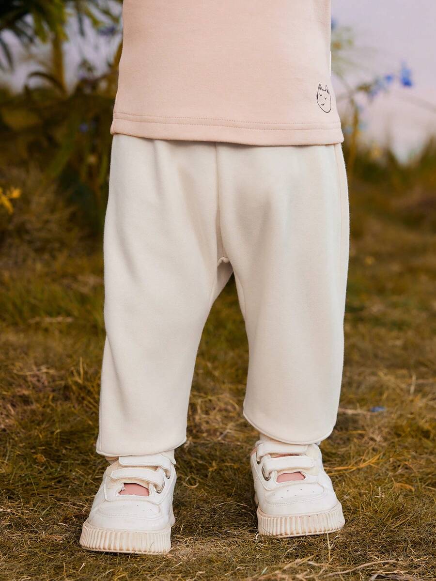 Pantalon Chaud D'hiver Solide Pour Bébé Fille Et Enfant