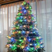 1 件 3/5/10M 圣诞 LED 丝带装饰灯、圣诞树装饰道具灯、圣诞丝缎丝带装饰灯串，电池供电（不含电池） - 多種顏色 - 查看 8