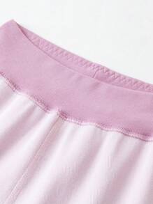 mini bala Children's High-Waisted Stomach-Protecting Thermal Underwear Pants Winter New Collection
