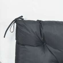 Outsunny Outsunny 2 Seater Bench Cushion, Garden Chair Cushion With Back And Ties For Indoor And Outdoor Use, 98 X 100 Cm