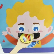 Wooden Pretend-Play Feeding Game Early Educational Montesorri Toys Pretend To Feed Toy Good-Habbit Excercise Fun And Educational Toys