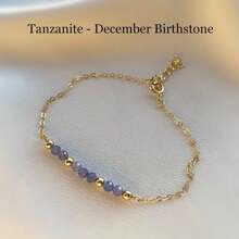 1 件生日石手链。串珠宝石手链。水晶手链。送给她一份生日礼物。十二生肖礼物。生日石礼物。 - 彩色 - 查看 7