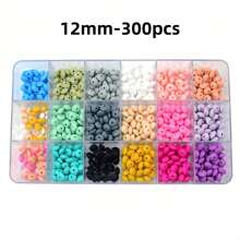 40/80/200/300 件硅胶算盘珠 - 鲜艳的混合颜色，散装隔珠，适合珠宝制作、DIY、手工配件 - 彩色 - 查看 13