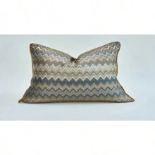 1pc High Precision Geometric Decorative Pillow Case, Soft Modern Luxury, Vintage European, American Simple, French Pastoral, Chinese Luxury, Solid Color, Includes Cushion Insert, 30x50cm/45x45cm/50x50cm/60x60cm