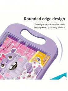 1 件手持迷宫平衡板，用于注意力训练的迷你益智游戏玩具，用于集中注意力的手持游戏迷宫平衡板，派对礼物，生日礼物，颜色随机 - 彩色 - 查看 7