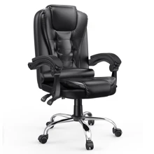 Bigzzia Chaise de bureau ergonomique avec dossier haut et fonction d'inclinaison réglable