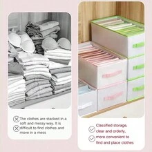 1 hộp đựng quần áo, hộp đựng quần áo phòng ngủ gia đình có ngăn kéo S, hộp đựng quần áo cho tất, đồ lót, áo ngực và giỏ đựng đồ gấp, ngăn kéo tủ quần áo, tủ quần áo, túi chần bông, hộp đựng đồ dưới gầm giường, ngăn kéo/tủ quần áo/tủ quần áo/túi chần bông, hộp đựng đồ dưới gầm giường/túi chia ngăn đựng quần áo, quần áo cho phòng ngủ gia đình/trở lại trường/ký túc xá/để đựng đồ lặt vặt/đồ lót/áo ngực/quần áo/đồ lót/quần lót/quần/quần jean/tất/áo phông/váy/giày/có thể gấp lại 6/7/11 lưới/đồ dùng đóng gói thiết yếu/vỏ bọc để đựng quần áo - trắng - Xem 11