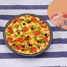 Non-Stick Carbon Steel Pizza Pan Oven Baking Trays Mold Microwave Cake Pan Dish Mould Patisserie Tarte Pie Sapan Tools