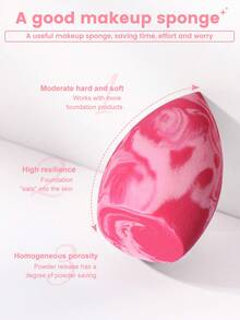 2pcs Makeup Sponges, Suitable For Cream And Powder Concealers, Loose Powder And Other Cosmetics Application - Multicolor - View 8