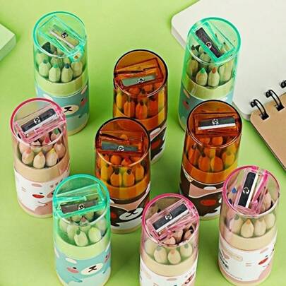 12/36 Pcs, 3 Boxes, 12 Colored Pencils With Pencil Sharpeners, Homecoming, School Supplies, Kawaii Stationery, School Colors, Stationery, Writing Pens, Teen Items, Cheap Stuff, Weird Stuff, Cute Aesthetic Items, Cool Gadgets, Unusual Items Back To School