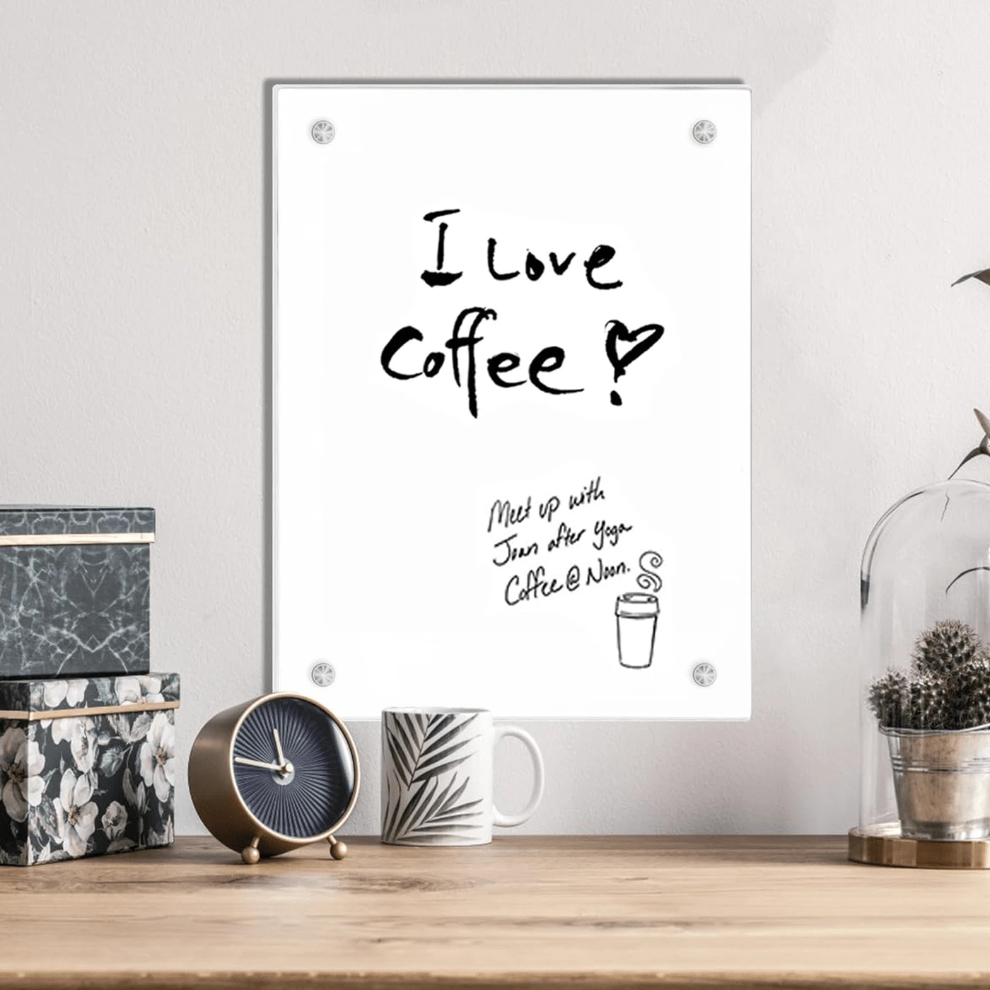 1pc Acrylic Dry Erase Note Board, Clear Note Board