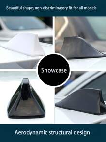 Car Decoration Shark Fin Antenna With Signal Reception Specialized Antenna, Rooftop Spoiler Antenna Modification, No Drilling Required