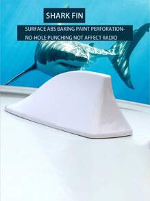 Car Decoration Shark Fin Antenna With Signal Reception Specialized Antenna, Rooftop Spoiler Antenna Modification, No Drilling Required