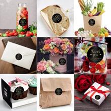 1/2 Rolls (1000 Stickers), Thank You For Supporting My Small Business Sticker Sealing Label Commercial Stationery Sticker Store Shopping, Box Sealing Sticker,
