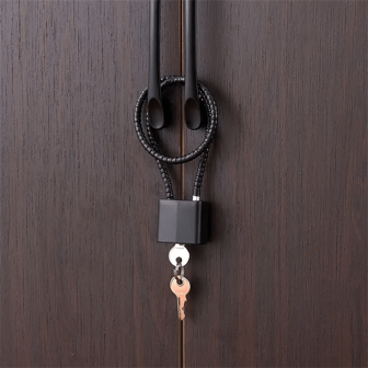 1 Piece Steel Cable Lock, Cabinet Handle Padlock, 15 Inch Steel Cable Lock, Suitable For Storage Cabinets, Filing Cabinets, Wardrobe Small Fences, Refrigerator Doors, Small Sheds, Pet Door Locks