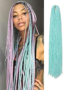 Micro Braids Hair Extensions Long Micro 3X Pre-Looped Synthetic Zizi Braids  24 Inch 100g/Pack Color Thin Small Box Braid Crochet Twisted Hair Synthetic Kanekalon Braiding Hair Extension