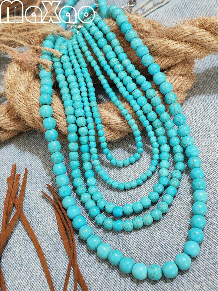 ★関税込★VINTAGE HOLLYWOOD★Summertime Beads Necklace★ ☆関税込☆VINTAGE HOLLYWOOD☆Rainbow Beads n Pearl Necklace