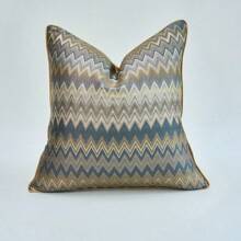 1pc High Precision Geometric Decorative Pillow Case, Soft Modern Luxury, Vintage European, American Simple, French Pastoral, Chinese Luxury, Solid Color, Includes Cushion Insert, 30x50cm/45x45cm/50x50cm/60x60cm