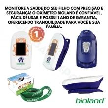 Oximetro Infantil Pediátrico Neonatal Recarregável Saturação De Pulso Oxigenação Bebê Profissional - Branco - Visão 3