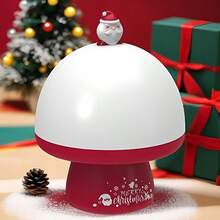 1 件 12.5*12.5*16.2 厘米塑料星星投影灯圣诞主题幻灯片和歌曲儿童卧室装饰 LED 夜灯旋转音乐盒儿童圣诞礼物 - 彩色 - 查看 2