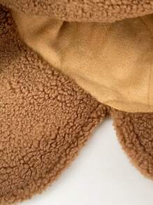 1 件装羊毛防寒护耳滑雪帽，防风保暖户外滑雪飞行员帽，时尚百搭，适合秋冬季