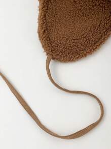 1 件装羊毛防寒护耳滑雪帽，防风保暖户外滑雪飞行员帽，时尚百搭，适合秋冬季