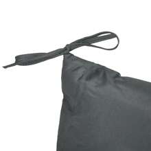 Outsunny Outsunny Garden Bench Cushion, 2 Seater Swing Chair Cushion, Seat Pad With Ties For Indoor And Outdoor Use, 110 X 120 Cm, Dark Grey