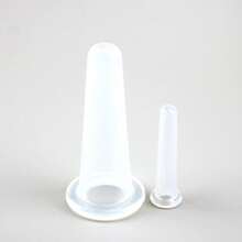 2 piezas de dispositivo de ventosas de silicona para el cuidado facial y de los ojos, elevación de la piel, masaje de mantenimiento. Material de confianza. Diseño compacto, fácil de transportar