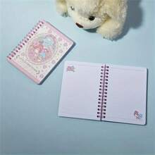Sanrio 1pc Sanrio Cartoon Coil A6 Colorful PP Coil Book School Notepad Cute Girl Heart Notebook One Bottle60openPaper