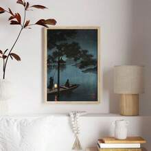 1 张帆布海报，复古印刷日本海报墙面装饰 Biwa Sea 作者 Koho 浮世绘日本插画墙面装饰礼物创意客厅墙面艺术，卧室墙面装饰，家居装饰房间，无框装饰 - 彩色 - 查看 7