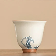 1 件高品质手绘陶瓷茶杯，礼盒套装，适合日常居家使用和节日返校礼物 - 彩色 - 查看 8