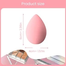 mik&joe 4 件装化妆海绵适用于霜状和粉状遮瑕膏散粉化妆涂抹器 - 彩色 - 查看 2