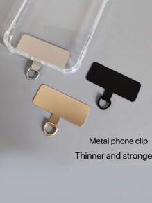3 Packs Universal Ultra-Thin Metal Safety Lanyard Patch Phone Strap Accessories, Anti-Lost Safety Belt Connector, Scratch-Resistant Design Stainless Steel Parts, Suitable For Running, Mountaineering, Sports